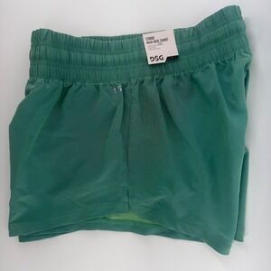 DSG Womens Stride High-Rise Short Green Iridescent Small DAW14201N NWT